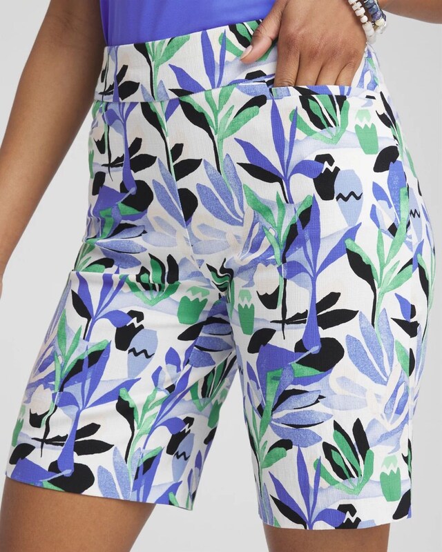 Brigitte 7 Tropical Print Shorts - image 4